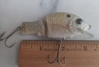CUSTOM LURE WOOD HAND CARVED JOINTED CRANKBAIT SQUARE BILL  RARE  MICHIGAN  — photo 7