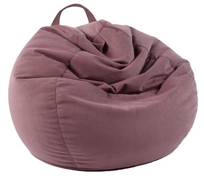 ''Stuffed Animal Storage Bean Bag Chair Cover Dusty Pink 27.5'''' Ergonomic''