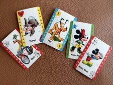 Vintage 1964 Walt Disney Disneyland Card Game Complete 44 Cards Whitman Mickey