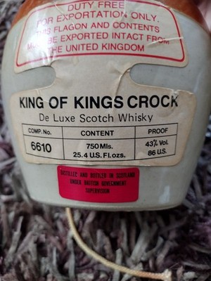 James Munro's King Of Kings Rare Old Scotch Whisky Bottle Scotland
