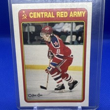 O-Pee-Chee 1990-91 Sergei Fedorov Rookie Card #19R Central Red Army
