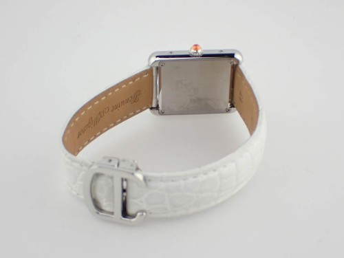 Cartier Tank Solo SM Quartz Orange Dial Limited Edition W1019455 Square Dial - Picture 11 of 13