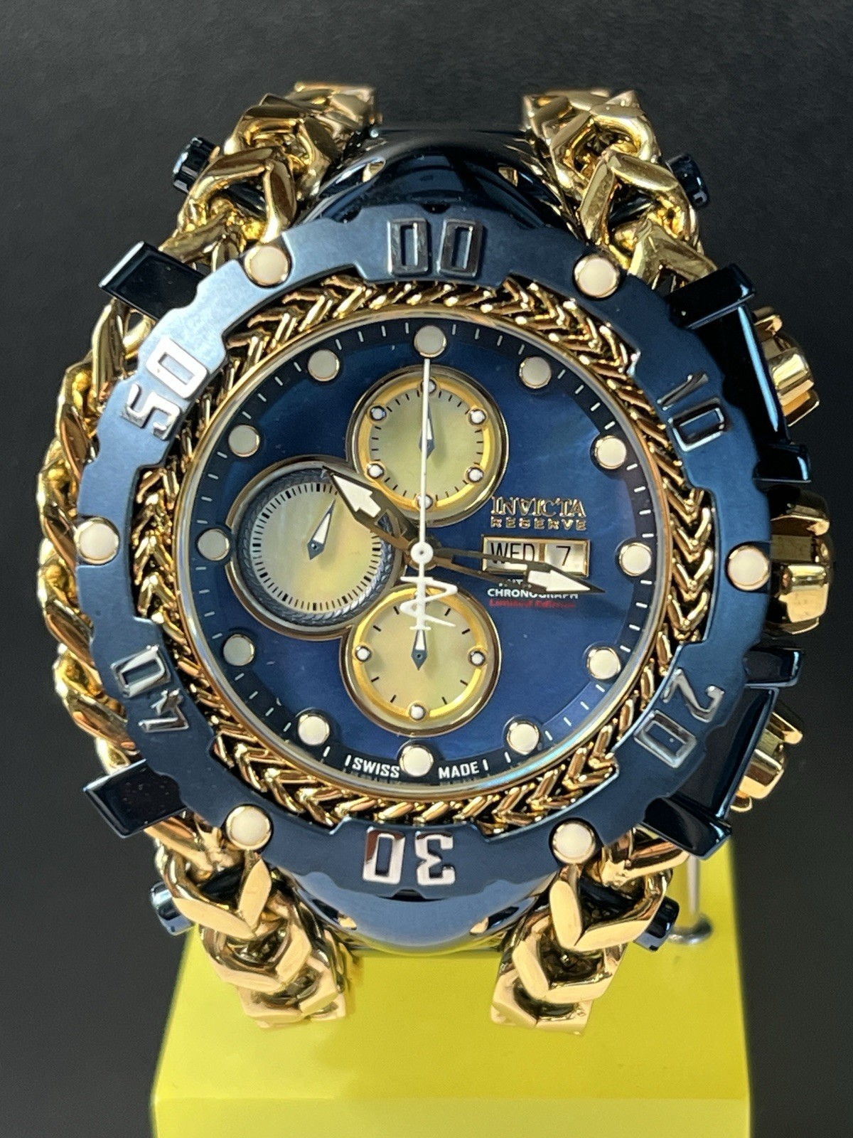 Invicta Reserve 58mm Gladiator Swiss Made SW500 Auto Chrono LE 089/125 WR 200m
