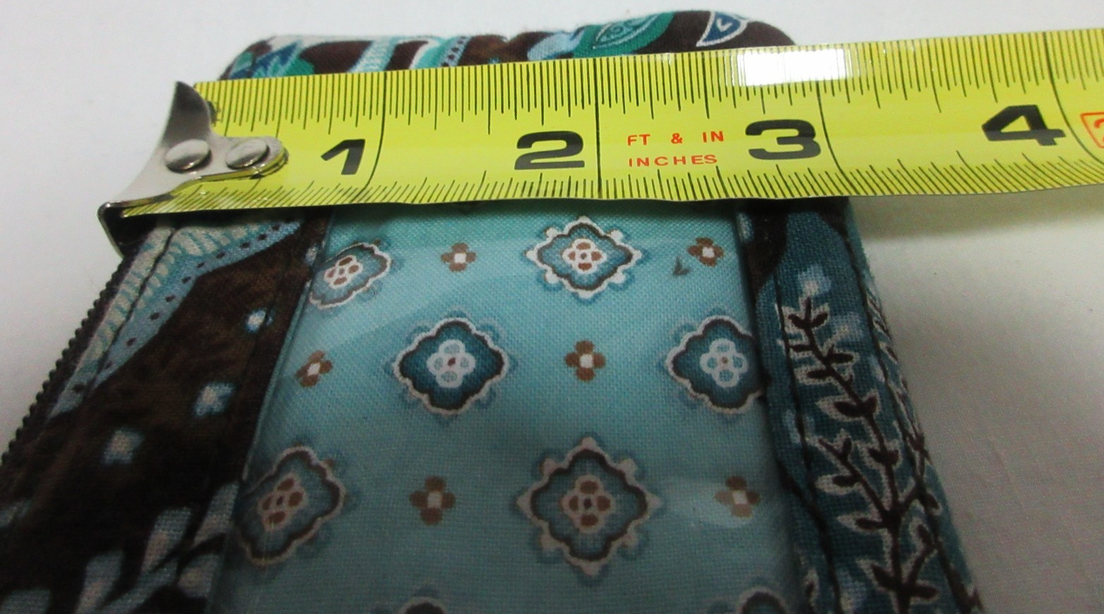 Vera Bradley JAVA BLUE Zip ID Case - Change Walle… - image 6