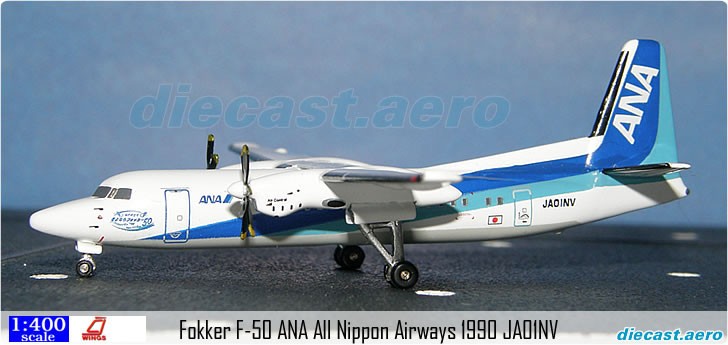 Fokker F-50 ANA JC Wings à exposer fièrement sur votre bureau pour revivre l'aviation de 1990
