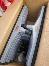 20 PACK 22" Floor Squeegee Head  Double-Foam Rubber Blade, Plastic Gray