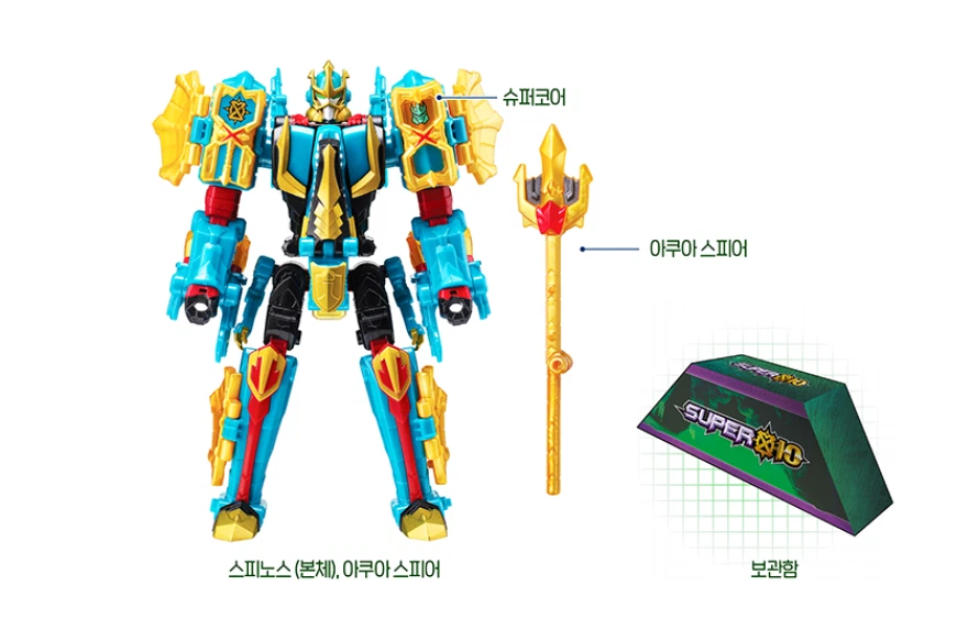 Super10 Spinos Sea Protector Robot Beast Transformer Action Toy 2022 - Image 4 of 4