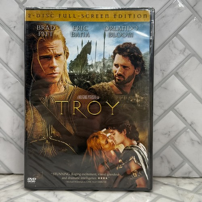 #ad Troy DVD 2005 2 Disc Full Screen Edition NEW Sealed Brad Pitt Eric Bana $9.98