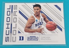 2018 Contenders DP School Colors #22 Trevon Duval Duke BASKETBALL Card W6