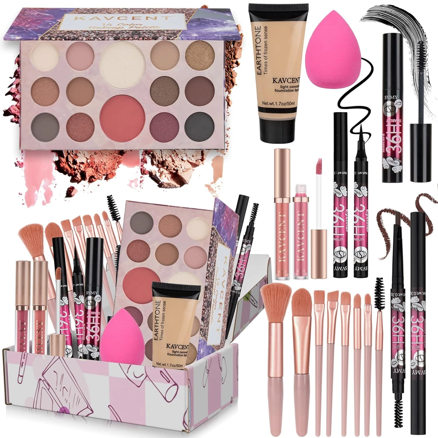 Makeup Kit for Teens Women Full Kit Makeup Sets for Women Foundation Eyeshadow M
Opens in a new wind
