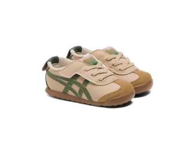 Onitsuka Tiger MEXICO 66 KIDS BEIGE/GREEN Kid's Toddler Shoes Sneakers Japan New