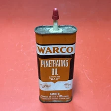 NOS Warco Penetrating Oil Full W/ Red Cap Warwick Laboratories