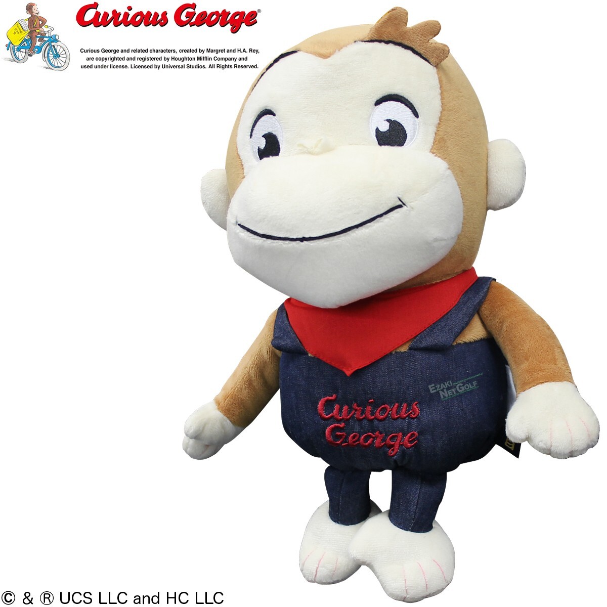 Curious George ぬいぐるみ Curious George Plush Toy Doll Golf Head Cover Driver Monkey
