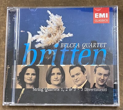 BELCEA QUARTET BRITTEN:STRING QUARTETS (1,2, & 3 - 3 Divertimenti ) 2 CDs