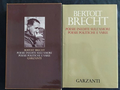 Poesie Inedite Sull Amore Poesie Politiche E Varie Bertolt Brecht Garzanti Ebay