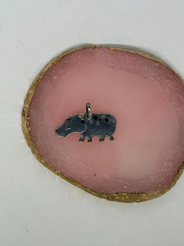 Collana In argento 925 Ippopotamo Uno A erre - Immagine 2 di 4