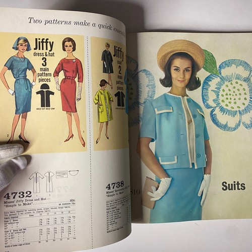 1963 July Simplicity Sew Giant Catalog Sewing Pattern Store Counter Book Fashion - Picture 10 of 16
