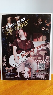 GREG BENNETT AV4 GUITAR DORY DRIVE PRINT AD 11 X 8.5