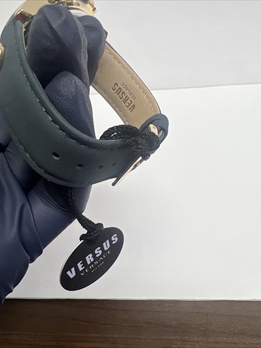 Versus Versace Mens Chrono Lion Gold 44mm Leather Strap Watch - Picture 19 of 24