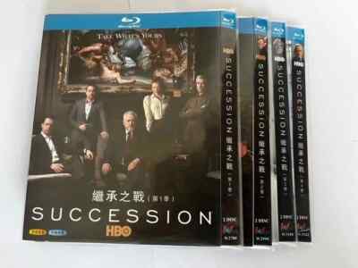 SUCCESSION: Season 1-4 lan-ray 8 CD BD TV Series, All Regions, English -