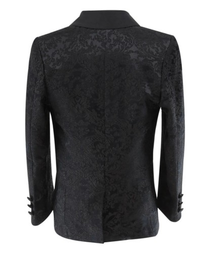 Boys Slim Fit Paisley Floral 5PC Suit with Satin Lapel-Formal Wear in Ages 1-16 - Picture 25 of 39