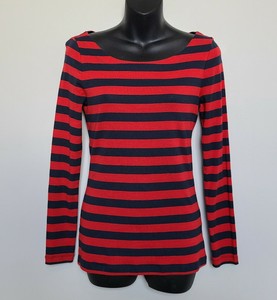 red blue striped t shirt