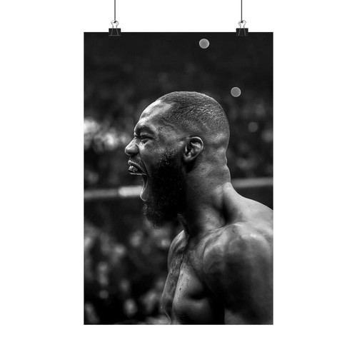 Jon Jones UFC Poster Greyscale, MMA Wall Art, Matte Vertical Print - Picture 32 of 61