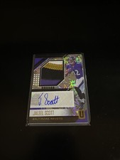 Jaleel Scott 2018 Unparalleled Auto Jersey Patch RC football card /75 Ravens