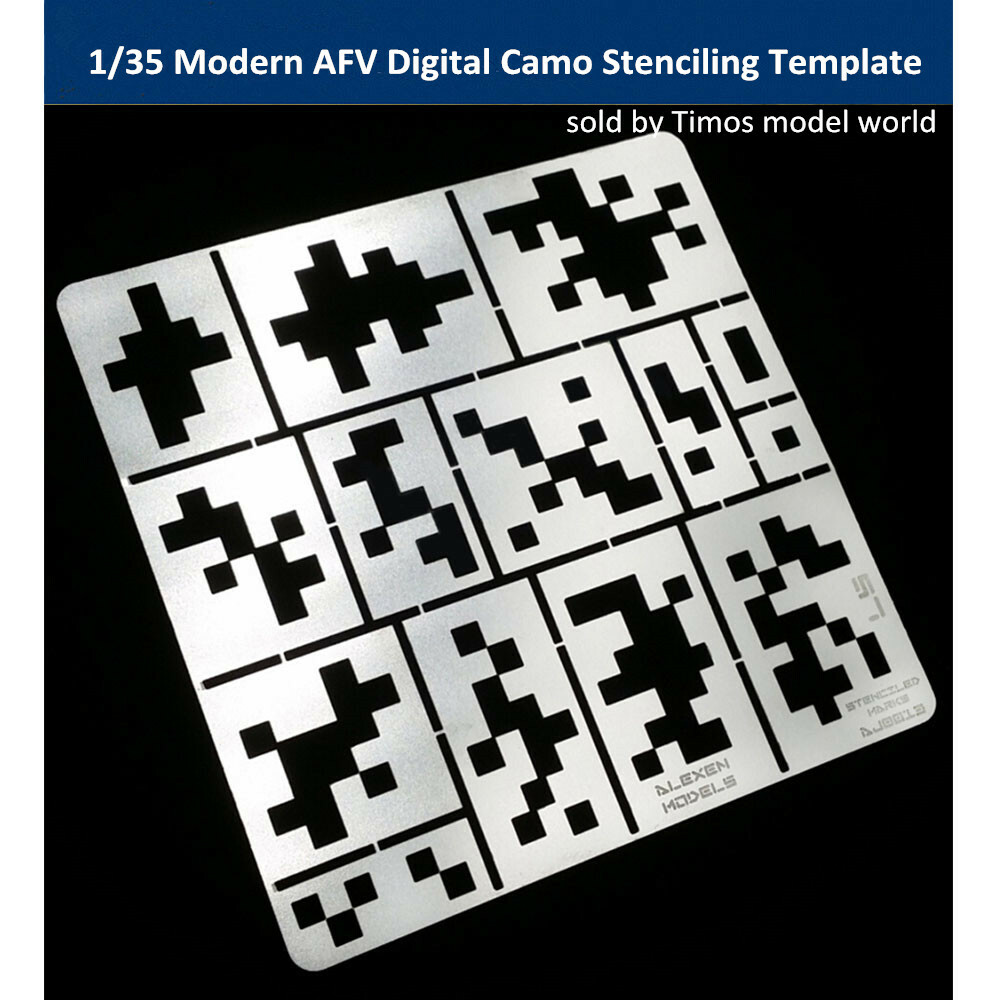 1/35 Modern AFV Digital Camo Stenciling Template Model Building Tool AJ0013 | eBay 1-35-modern-afv-digital-camo-stenciling-template-model-building-tool-aj0013-ebay