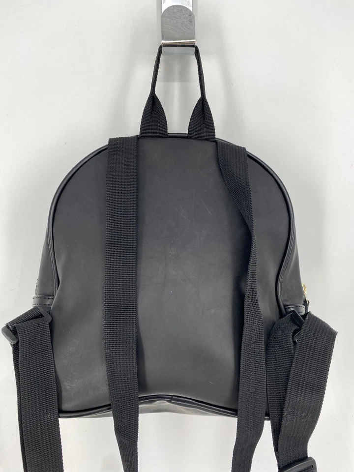 De Colección Y2K Guess Negro Nylon Mochila Bolso de Hombro Cartera Rojo Logo Correas Cremallera Foto 3 de 4