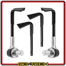 PARALEVE MOTO SCOOTER PROTEZIONE LEVE FRENO FRIZIONE COPPIA Argento Anodizzato