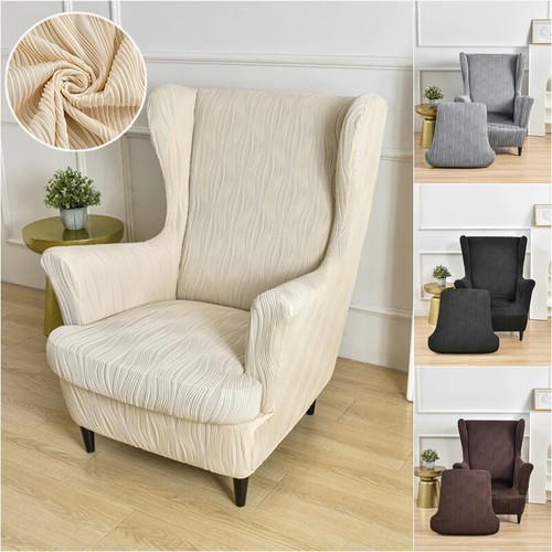 Office Wing Chair Covers Jacquard Non-slip Sofa Slipcovers with Cushion Cover