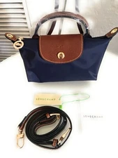 Longchamp Le Pliage Tote Crossbody Bag Navy Xs Mini