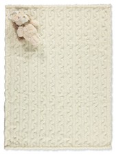 Duck Duck Goose Baby Boys' 2-Piece Baby Blanket Set - ivory/multi, one size
