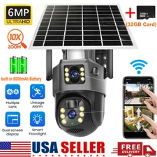 Camara De Seguridad Solar Inalambricas Para Exterior Con Vision Nocturna y Audio
