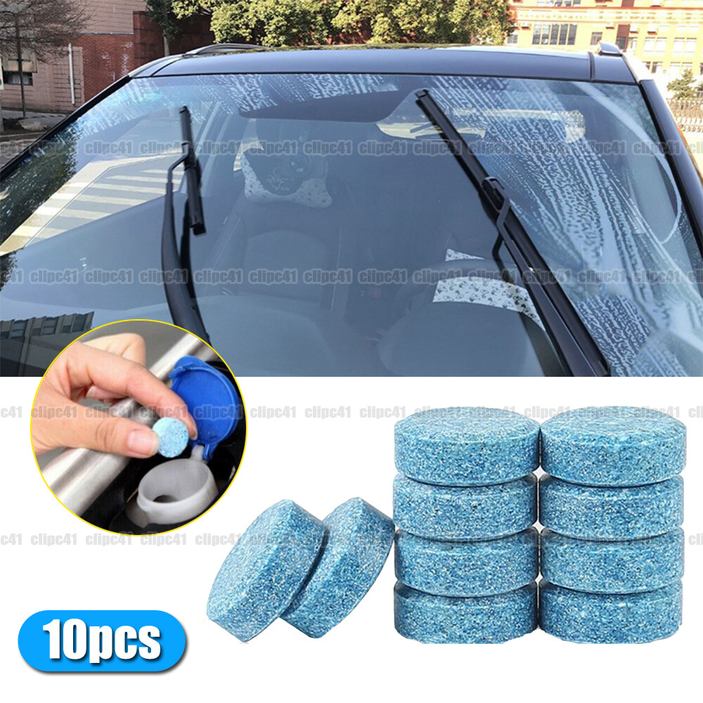 10Pcs Car Windshield Washer Cleaning Solid Effervescent Tablets Accessories Kit
