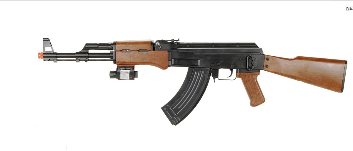 UKARMS 370 FPS P1147 Ak47 Tactical Airsoft Spring Rifle Gun