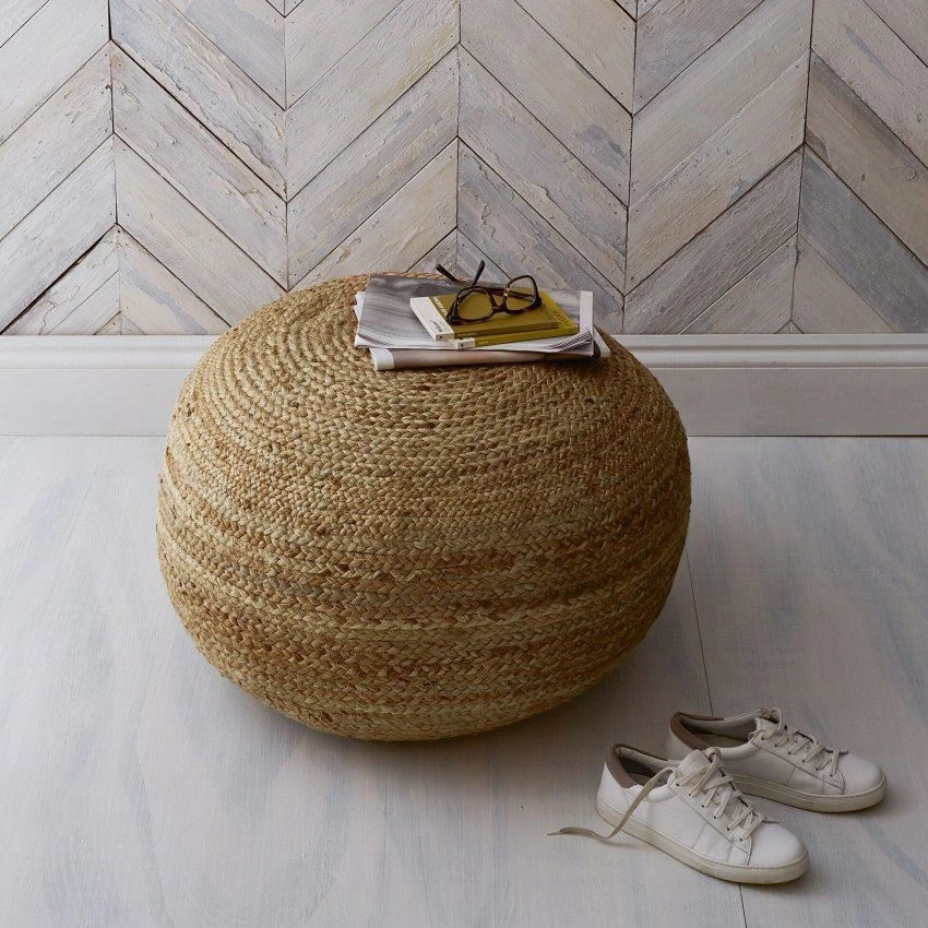 Rustic pouffe deals