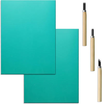 Linoleum Platte a4, linoldruck Platte Set, Linoleum schnitzset doppelseitig, lei