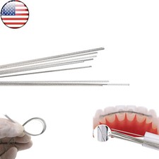 US 10 Pcs Dental Orthodontic Flat Strand Stainless Steel Lingual Retainer Wire