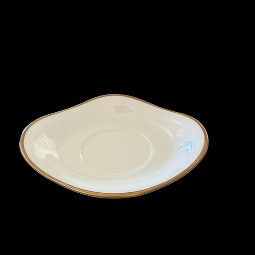 Wedgwood "California" Bone China Gravy Boat & Underplate White Gold Trim England - Picture 6 of 16