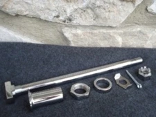 CHROME  REAR AXLE KIT  HARLEY RIGID BIG TWIN PAN HEAD 1936-57 REPL OE # 41552-36