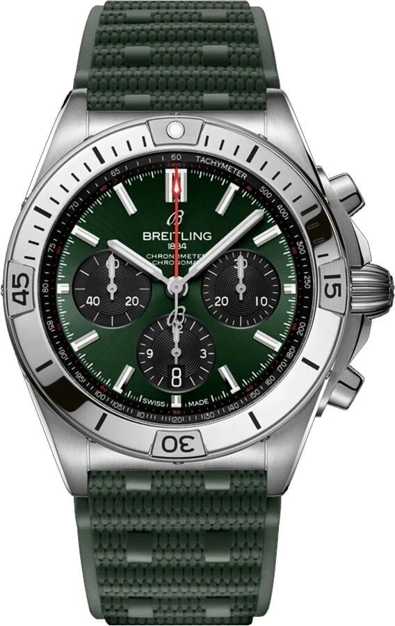 Breitling Chronomat Automatic Chronograph Green 42mm Men's Watch AB0134101L2S1