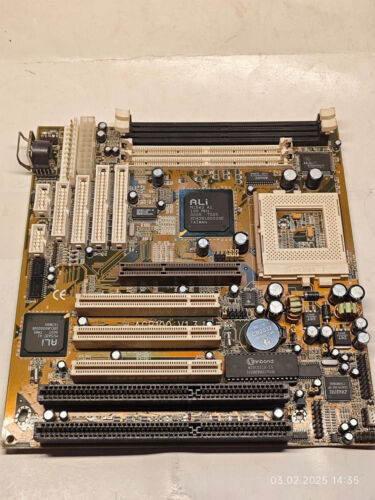Rare Super Socket 7 ASK AGP100 Motherboard (ALi ALADDiN V) AGP, ISA, PCI + BONUS - Picture 2 of 13