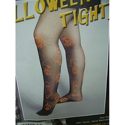 Kürbis Strumpfhose, gruselige Hexen, Damen Kostüm, Halloween Partys 22555P