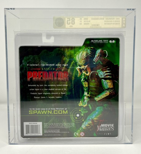 2003 MCFARLANE STEALTH PREDATOR AFA 85NM+ FILM MANIACS SERIE 5 CLUB ESCLUSIVO - Foto 3 di 18