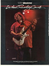 Leslie West 1986 Ad- Westone guitars  Advertisement
