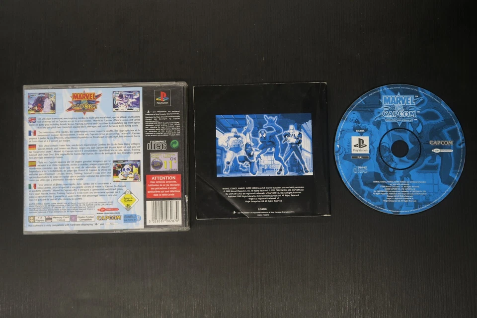 Marvel VS Capcom Clash of super heroes PS1 Complet PAL FR Sony PlayStation 1 - Photo 3/3