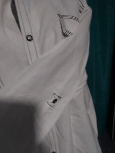 Camisa BKE Hombres Abotonada 2xl Blanca Perla A Presión Western Calce Atlético Bolsillos Foto 3 de 4