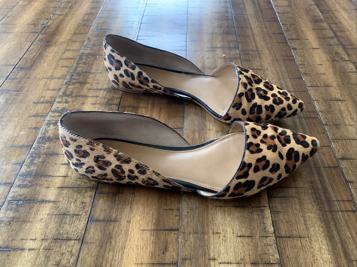 J crew store leopard flats